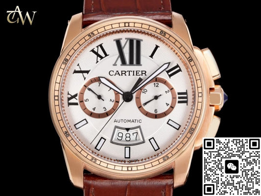 Cartier Calibre De W7100044 GAW Factory Date Display