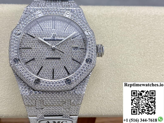 Audemars Piguet Royal Oak 15400ST.012 AMG Factory Stick Hour Markers