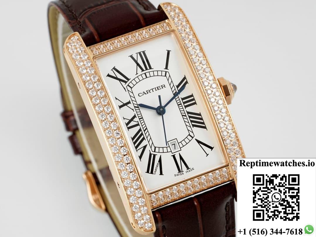 Cartier Tank WB704851 AF Factory Alligator Leather Strap