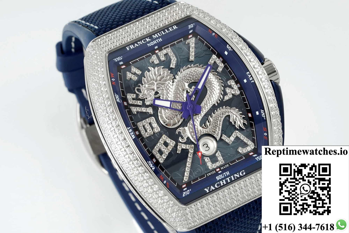 Franck Muller Vanguard ABF Factory Stainless Steel Crown