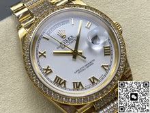 Rolex Day-Date M128348rbr-0043 8+ Factory Diamond Strap