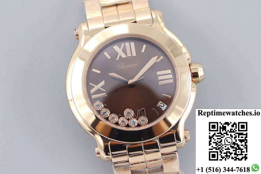 Chopard HAPPY DIAMONDS 277472-5003 YF Factory Brown Dial