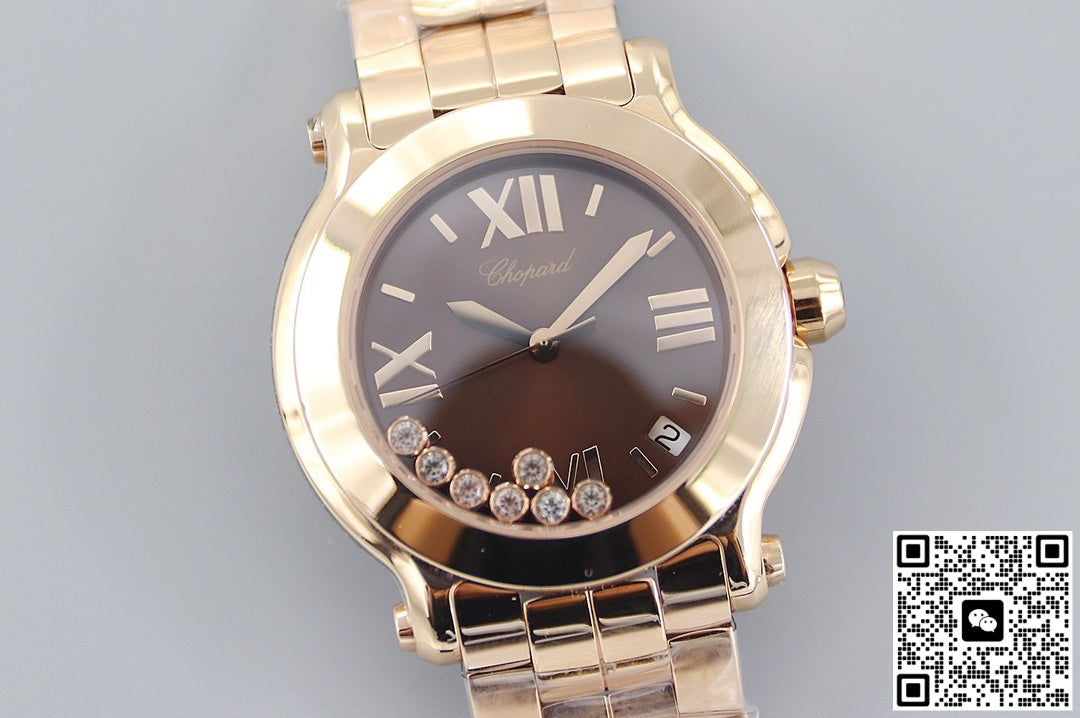 Chopard HAPPY DIAMONDS 277472-5003 YF Factory Brown Dial