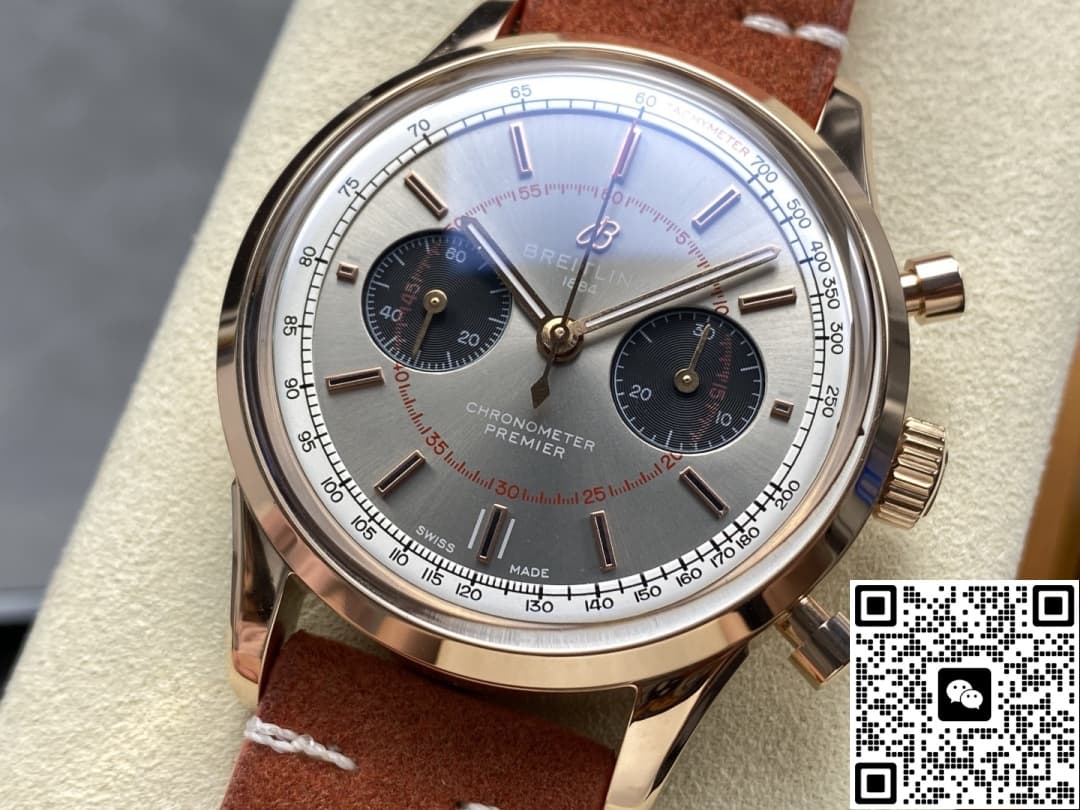Breitling Premier RB0118A31B1X1 BLS factory chronograph function