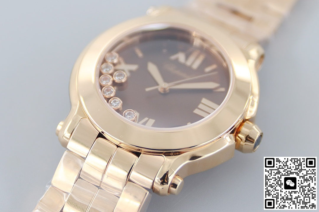 Chopard HAPPY DIAMONDS 277472-5003 YF Factory Brown Dial
