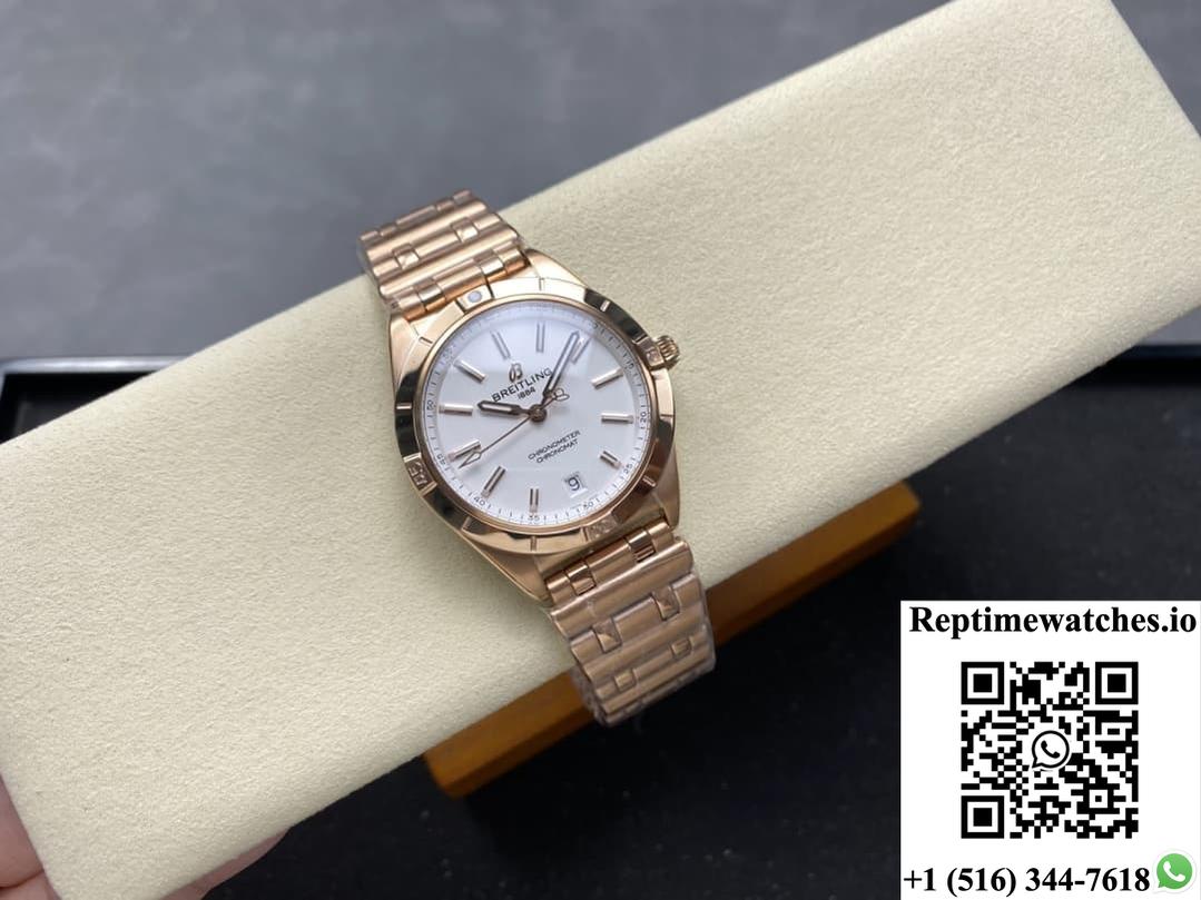 Breitling Chronomat R10380101A1R1 Bls Factory Blue Crystal Glass Watch Mirror-Rep Time Watches