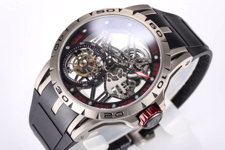 Roger Dubuis Excalibur RDDBEX0479 NEW Factory Tourbillon Hollow Dial