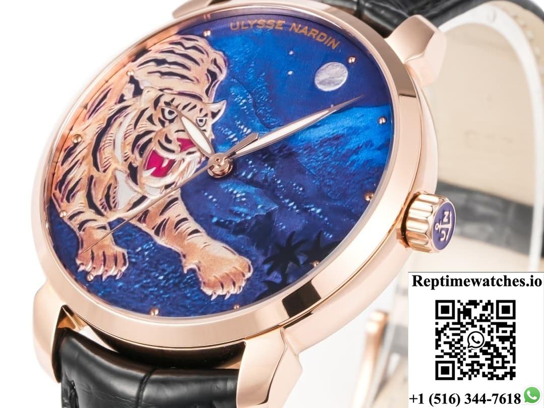 Ulysse Nardin Classico 111Le-9E-Tiger-1A Fl Factory Tiger Pattern Dial-Rep Time Watches