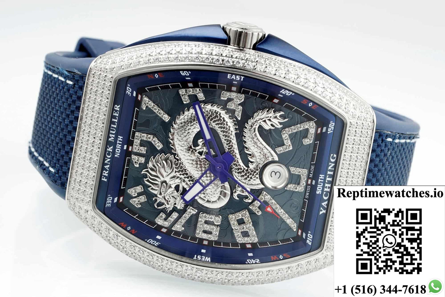 Franck Muller Vanguard ABF Factory Stainless Steel Crown