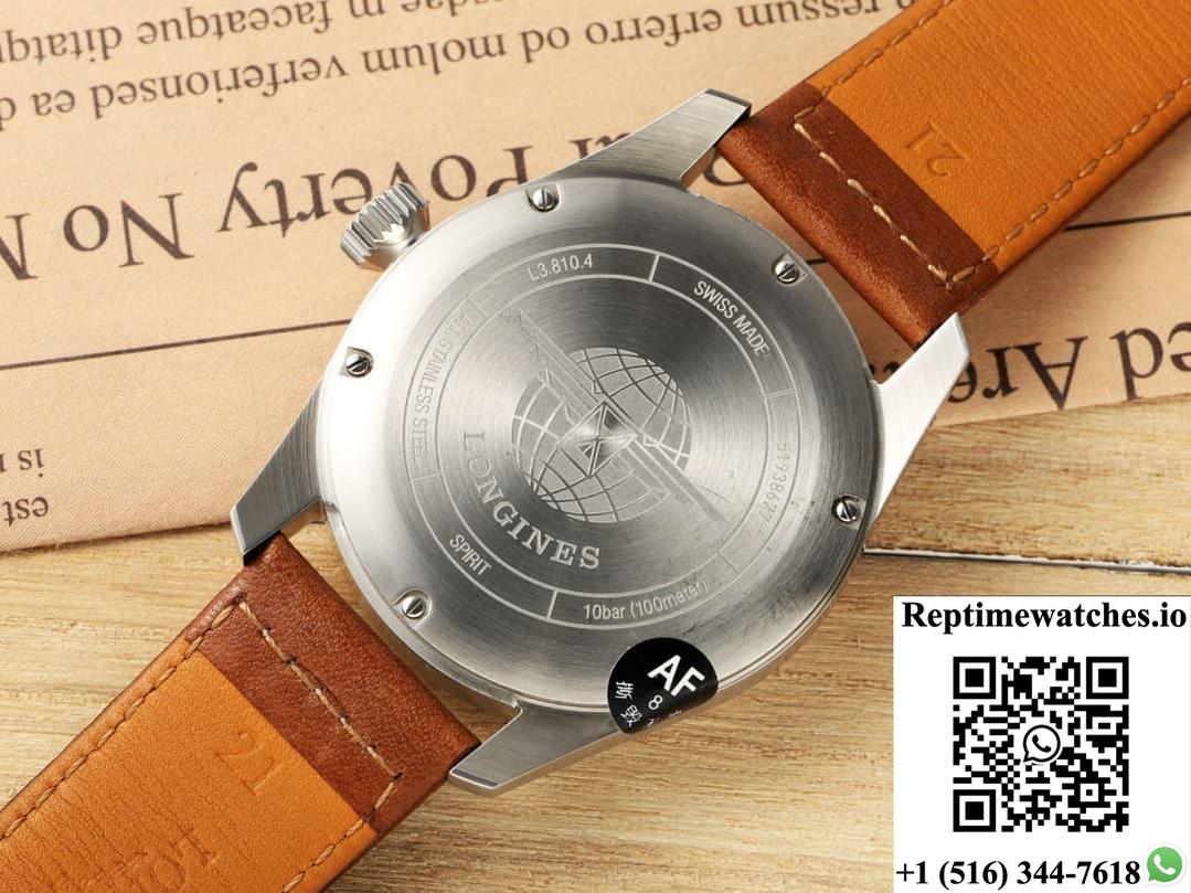 Longines Spirit L3.811.4.73.2 AF factory leather strap