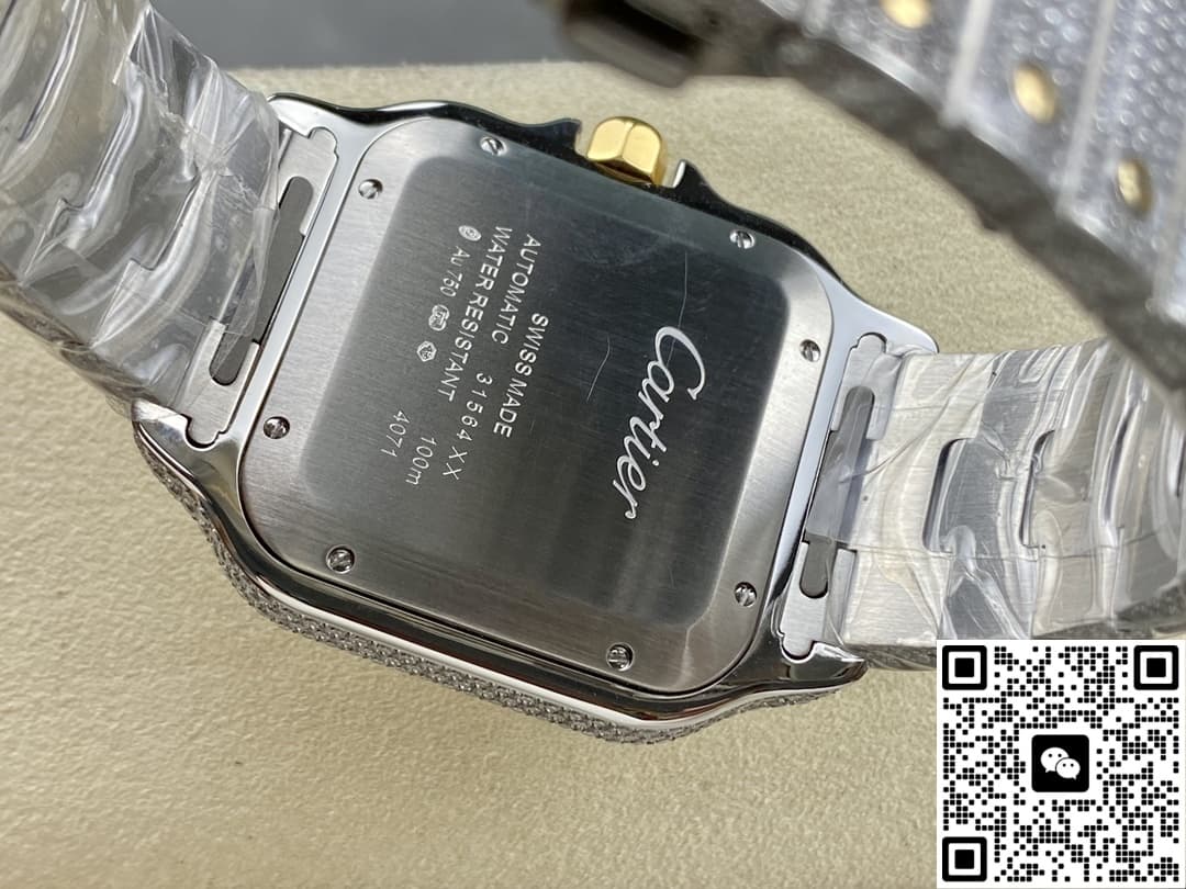Cartier Santos W2SA0023 AMG factory diamond strap