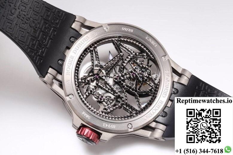 Roger Dubuis Excalibur RDDBEX0479 NEW Factory Tourbillon Hollow Dial