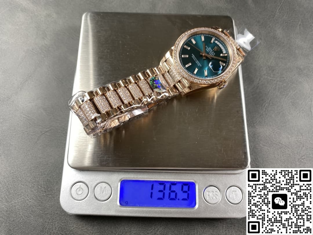 Rolex Day-Date M128345rbr-0084 8+ Factory Blue Crystal Watch Mirror