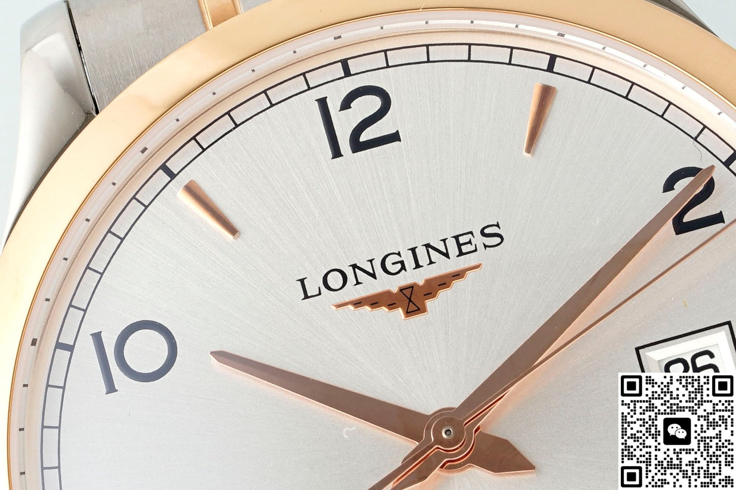 Longines Record Collection L2.821.5.76.7 AF Factory Rose Gold Bezel