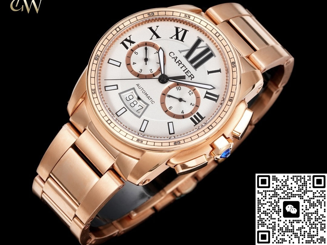 Cartier Calibre De W7100047 GAW Factory Chronograph