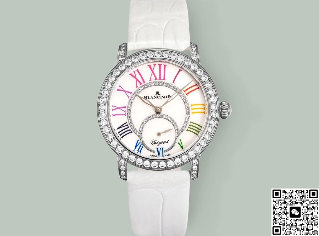 Blancpain Ladybird 3661A-1954-55B V+ Factory White Strap