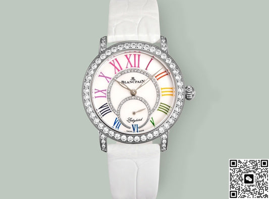 Blancpain Ladybird 3661A-1954-55B V+ Factory White Strap