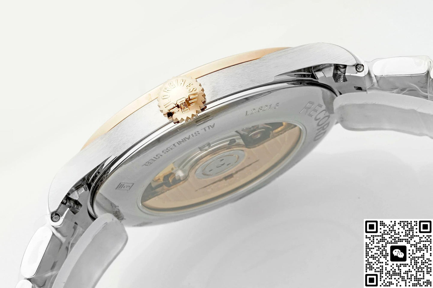 Longines Record Collection L2.821.5.76.7 AF Factory Rose Gold Bezel