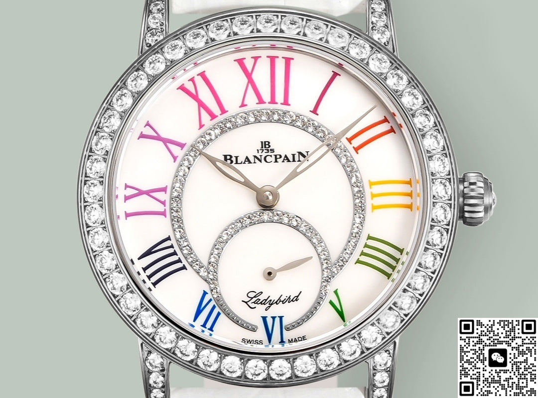 Blancpain Ladybird 3661A-1954-55B V+ Factory White Strap