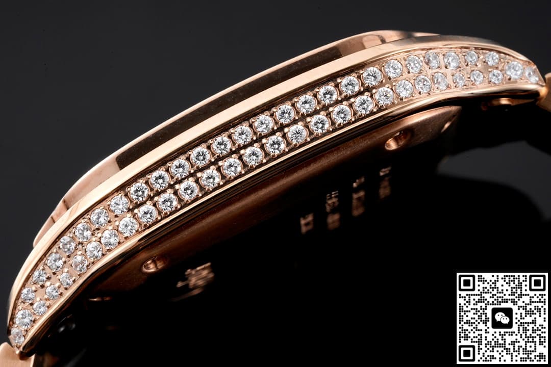 Cartier Santos WJSA0012 BV factory diamond case