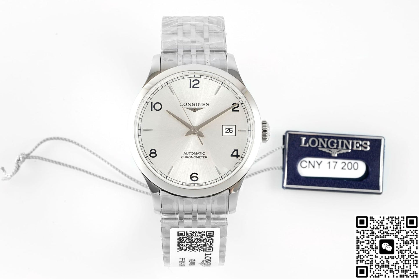 Longines Record Collection L2.821.4.76.6 AF Factory Date Display