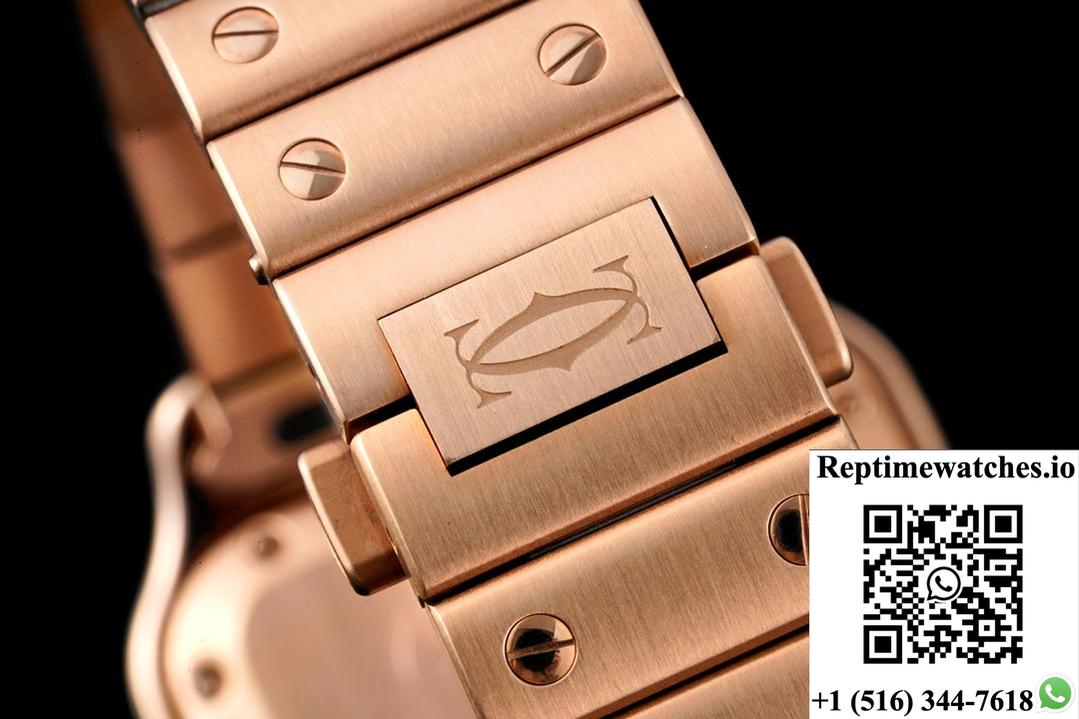 Cartier Santos WJSA0012 BV factory diamond case