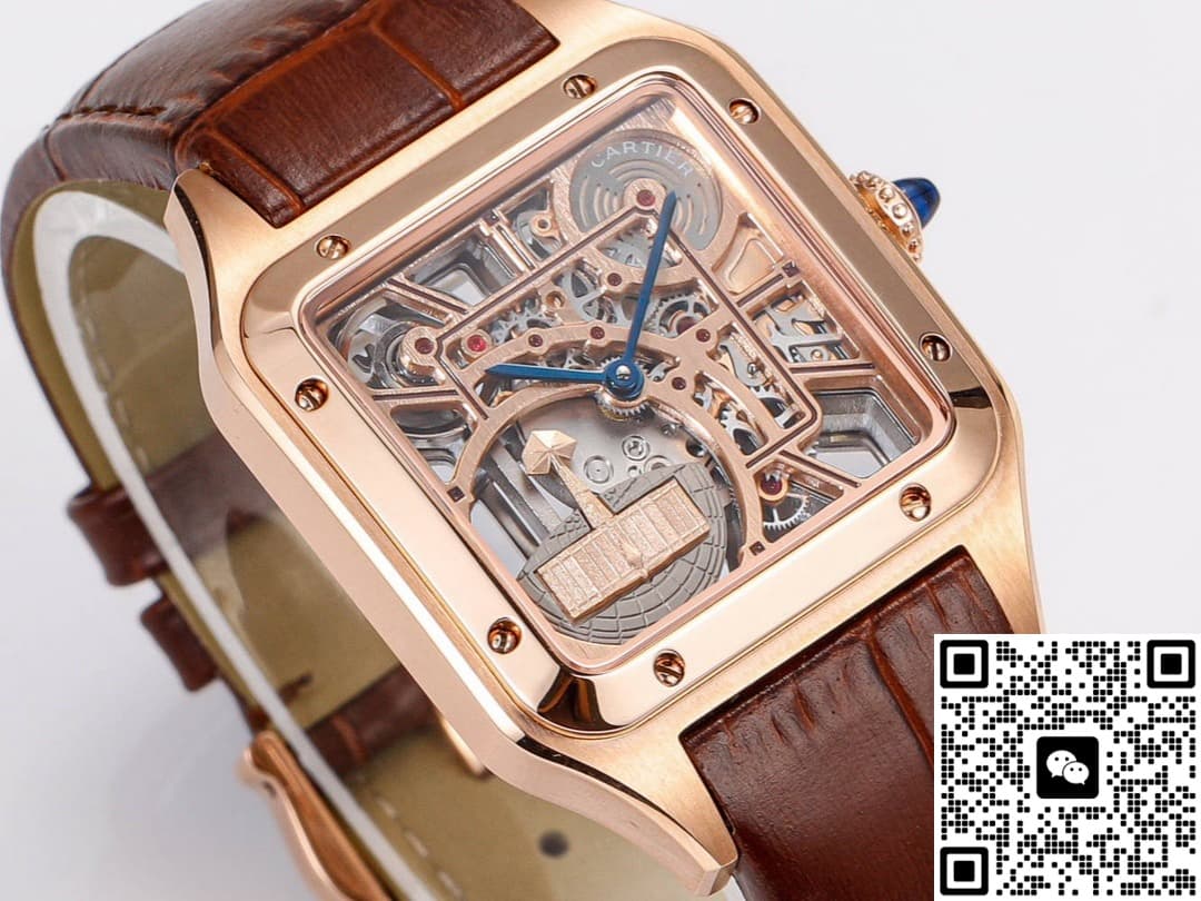 Cartier Santos WHSA0030 CLG Factory Rose Gold Buckle
