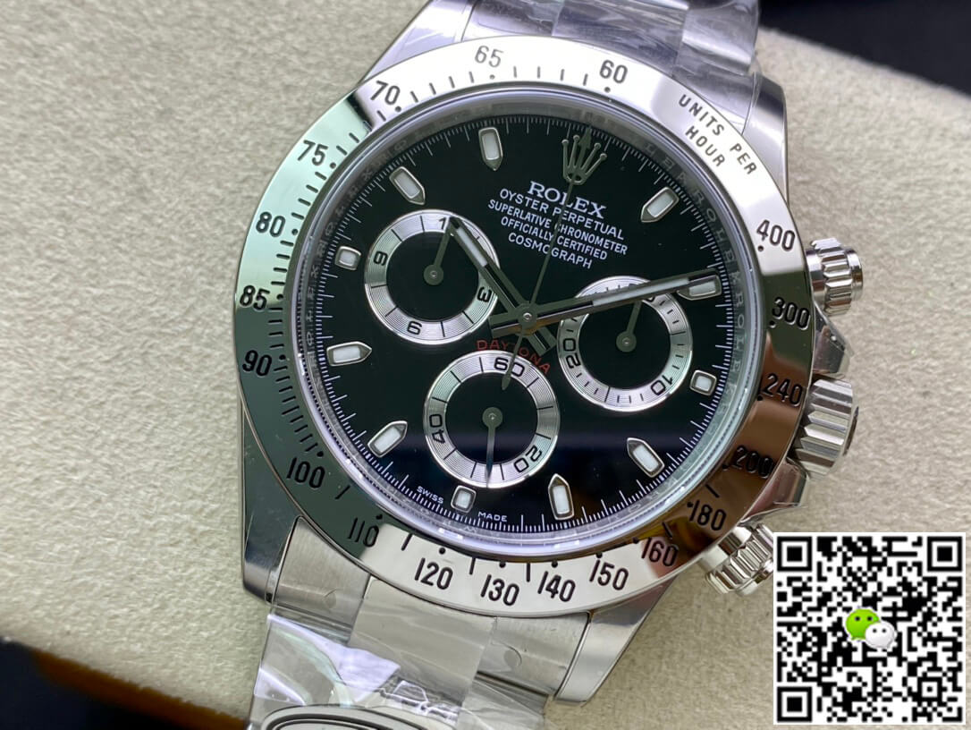 Rolex Cosmograph Daytona 116520 Clean Factory Stainless Steel Bezel
