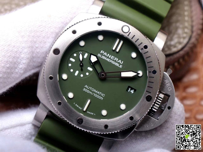 Panerai Submersible Verde Militare PAM1055 VS Factory Matte-Green Dial