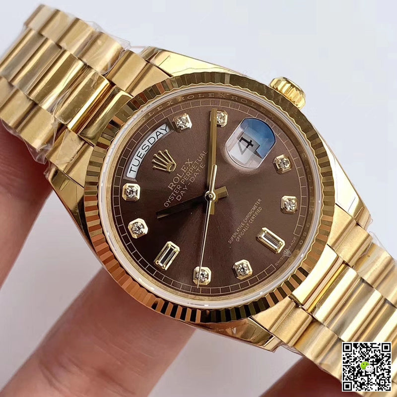 Rolex Day-Date M128238-0022 Yellow Gold EW Factory Gray Dial
