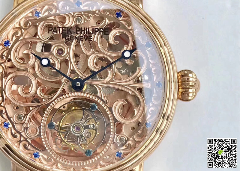 Patek Philippe Tourbillon Rose Gold Skeleton Dial