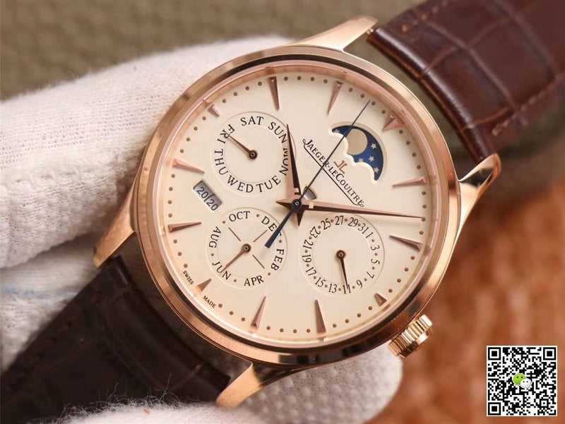 Jaeger-LeCoultre Master Ultra Thin Moon Perpetual Calendar 1302520 V9 Factory Rose Gold Case