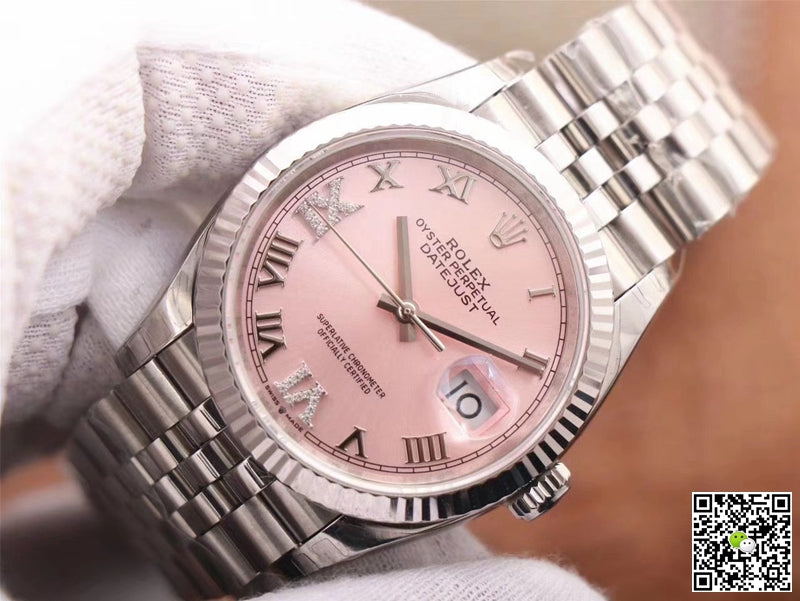 Rolex Datejust M126234-0031 EW Factory Pink Dial