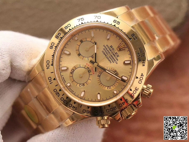 Rolex Daytona Cosmograph M116508-0003 Noob Factory Gold Dial