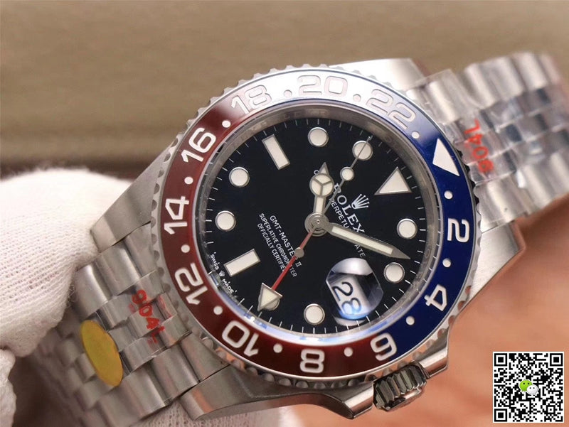 Rolex GMT Master II 126710BLRO-0001 Noob Factory Black Dial