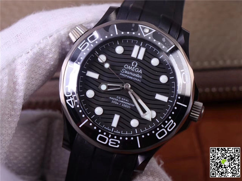 Omega Seamaster Diver 300M Black Ceramic 210.92.44.20.01.001 VS Factory Black Dial