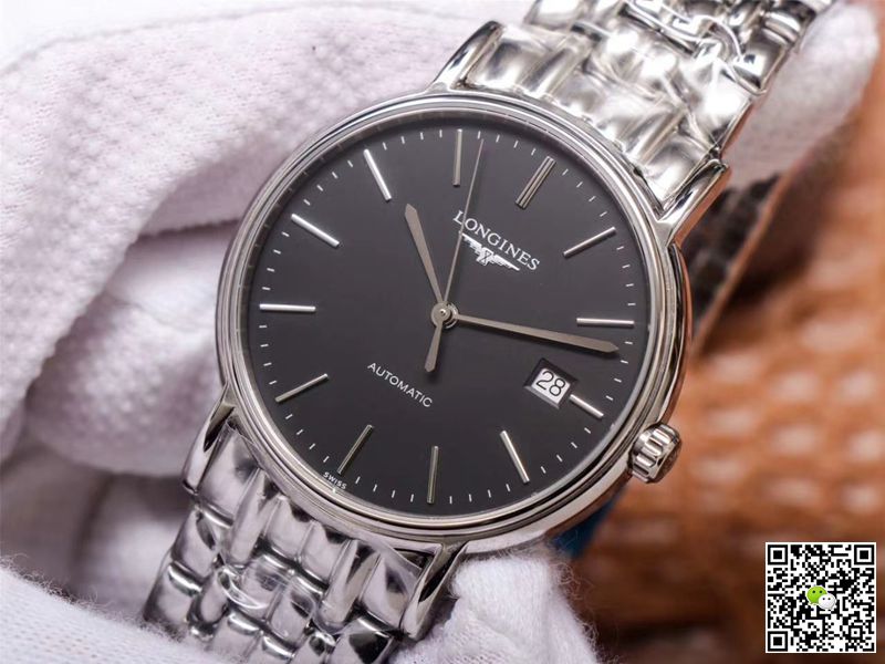 RM Factory Longines Presence L4.921.4.52.6 Stainless Steel Black Dial