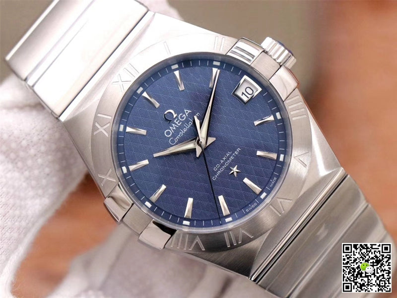 Omega Constellation Co-Axial 38MM 123.10.38.21.03.001 VS Factory Blue Dial