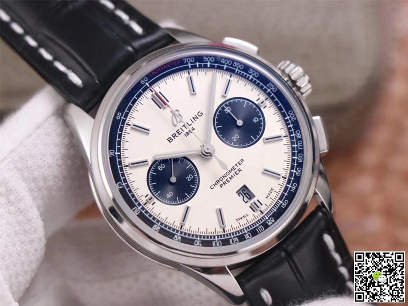 Breitling PREMIER B01 Chronograph AB0118221G1P1 GF Factory Silver Dial