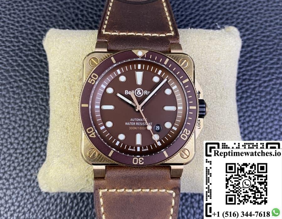 Bell & Ross Instruments Br0392-D-Br-Br-Sca Br Factory Bronze Case-Rep Time Watches
