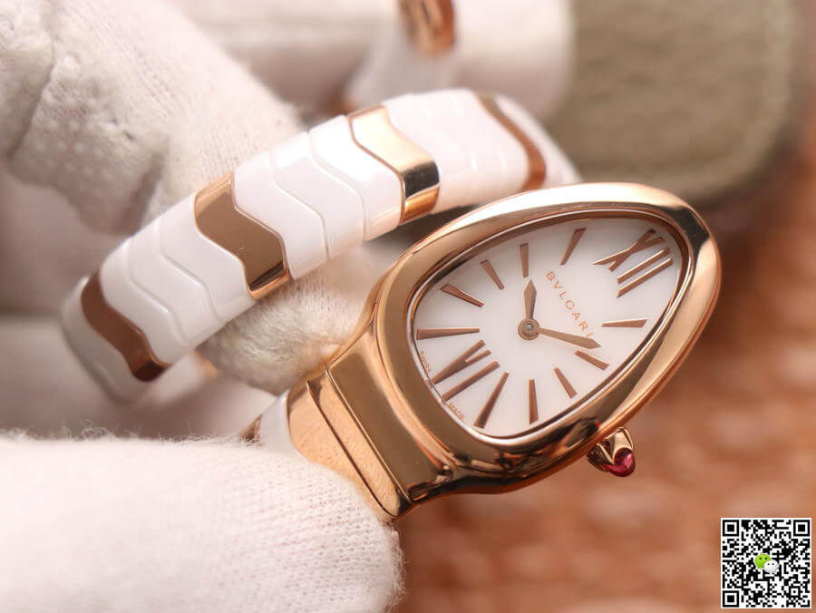 Bvlgari Serpenti BV Factory Ceramic White Dial