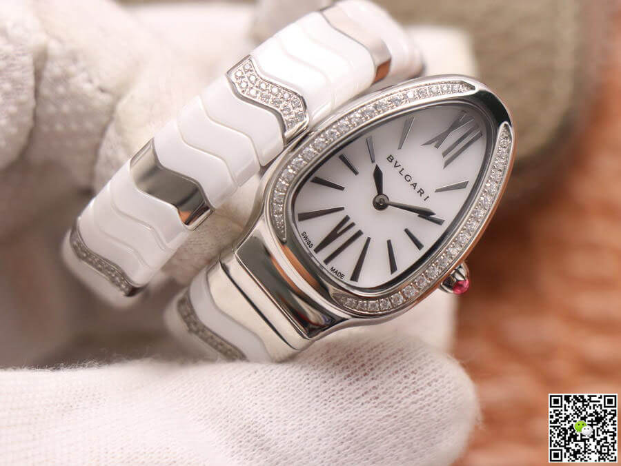 Bvlgari Serpenti BV Factory Stainless Steel Diamond Case