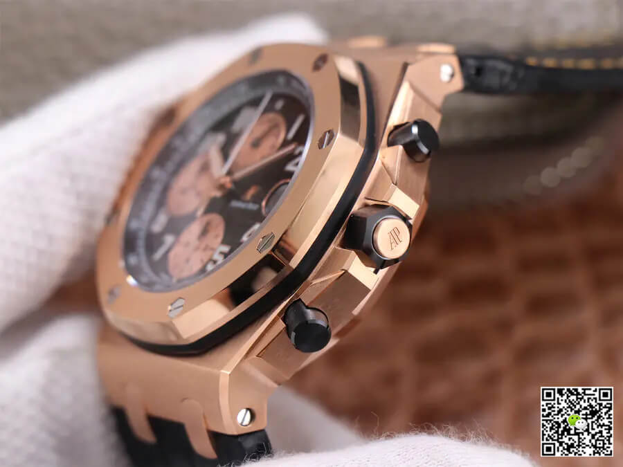 Audemars Piguet Royal Oak Offshore 26470OR JF Factory Rose Gold Black Dial