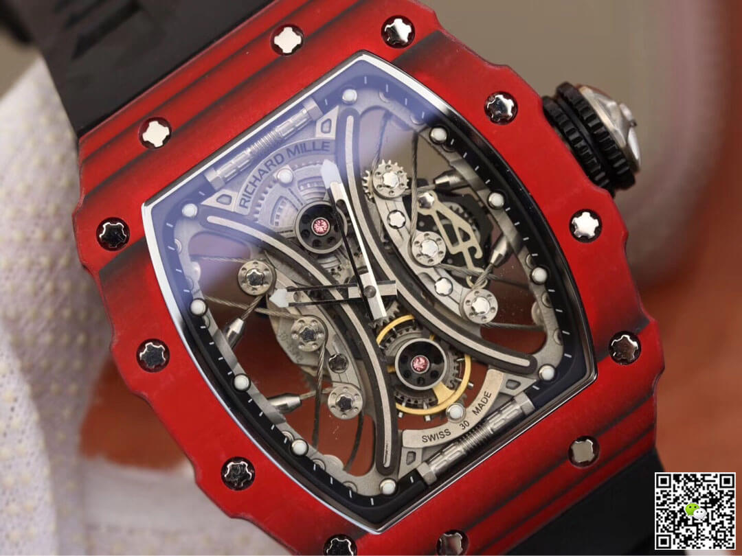 Richard Mille RM53-01 KV Factory TPT Carbon Fiber Black Strap