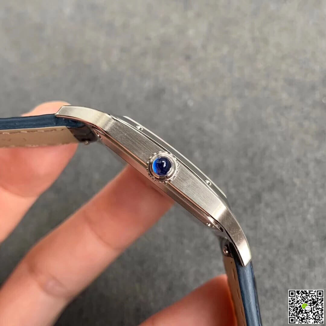 Cartier Santos WSSA0022 Blue Cowhide Strap