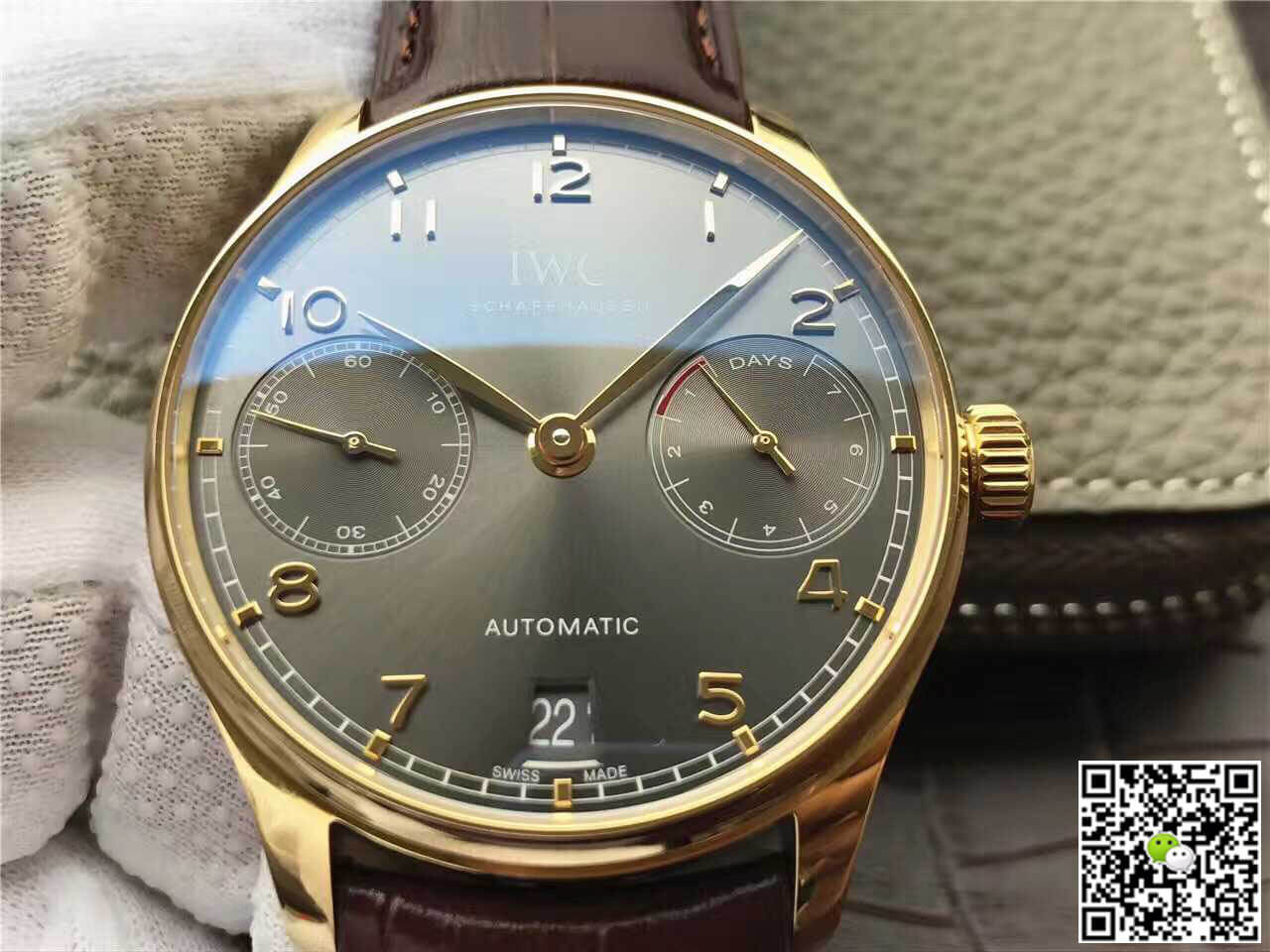 IWC Portugieser IW500101 ZF Factory Yellow Gold Case