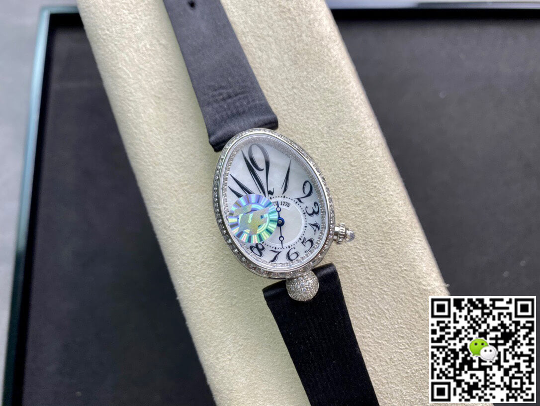 Breguet Reine De Naples 8928BB/5W/944/DD0D3L ZF Factory Diamond-set Bezel