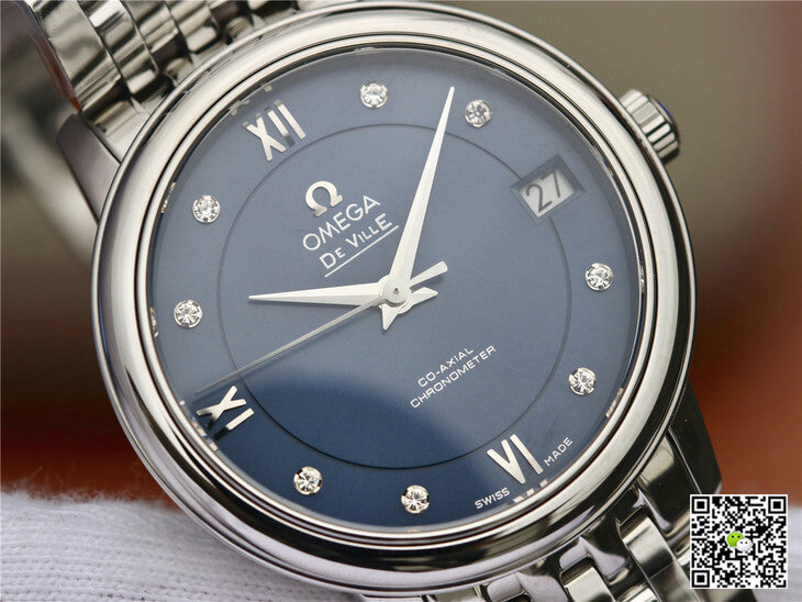Omega De Ville 424.10.33.20.53.001 MKS Factory Diamond Blue Dial