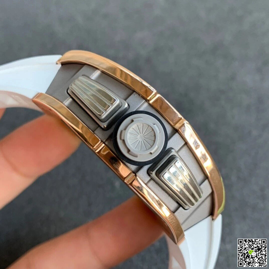 Richard Mille RM11 KV Factory Rose Gold White Strap