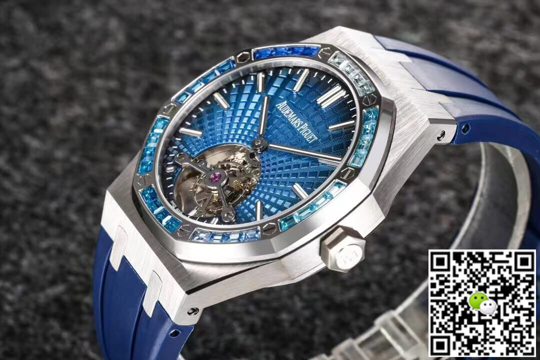 Audemars Piguet Royal Oak Tourbillon R8 Factory V3 Blue Rubber Strap